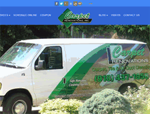 Tablet Screenshot of carpetrenovations.com